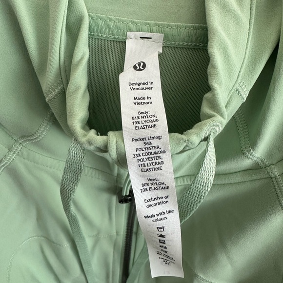 New 💥 LuluLemon Mint Hooded Define Jacket | Size 12 - Picture 6 of 10